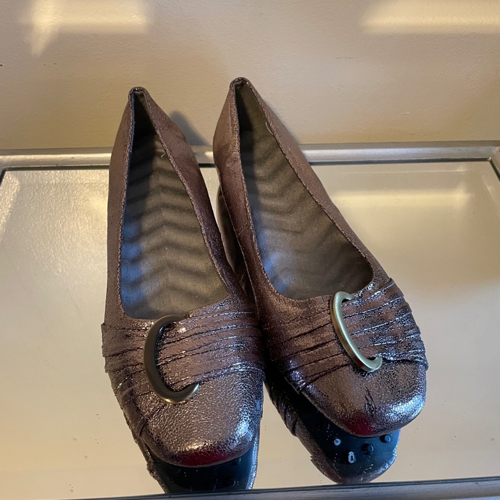 Avon Cushion Walk Glittery Ballerina Flats NEW - Picture 2 of 10